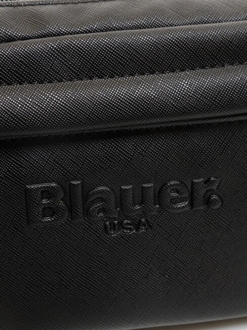 WALLSTREET G&uuml;rteltasche mit Saffiano-Print und Tasche SCHWARZ - H&uuml;fttaschen