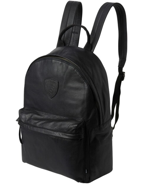 FIRSTCLASS Laptop-Rucksack aus Leder SCHWARZ - Rucks&auml;cke f&uuml;r Schule &amp; Freizeit