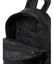 BLAUER FIRSTCLASS Laptop-Rucksack aus Leder SCHWARZ - Rucks&auml;cke f&uuml;r Schule &amp; Freizeit - 4