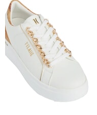 ALVIERO MARTINI PRIMA CLASSE GEO Sneaker mit Goldketten Wei&szlig; - Damenschuhe - 3