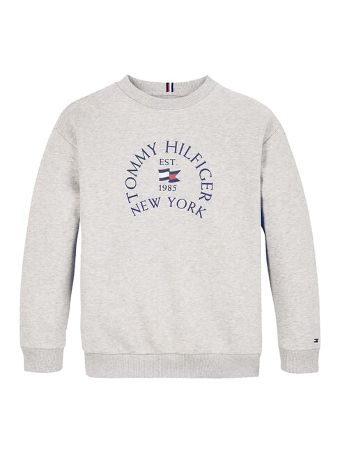TH KIDS Sweatshirt mit Rundhalsausschnitt und Print hellgrau meliert - Sweatshirts Kinder