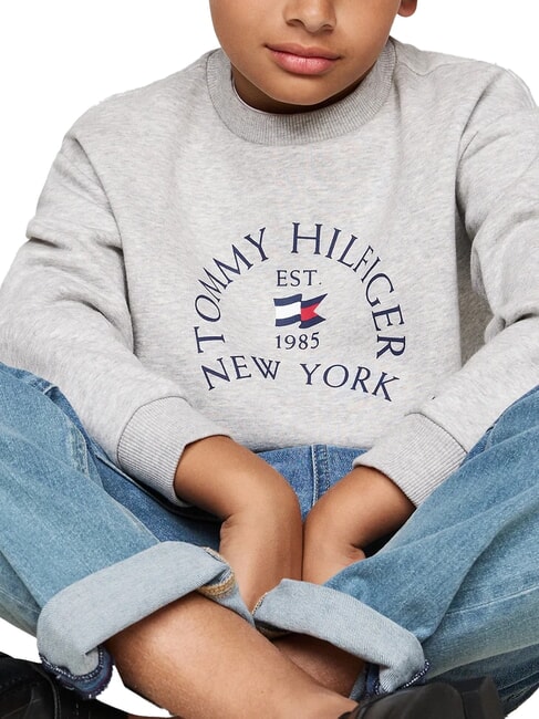 TH KIDS Sweatshirt mit Rundhalsausschnitt und Print hellgrau meliert - Sweatshirts Kinder