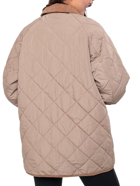 TH Wendbare mittellange Jacke klassisches Khaki - Damenjacken