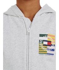 TOMMY HILFIGER TH KIDS Kapuzenjacke mit durchgehendem Rei&szlig;verschluss neues hellgrau meliert - Sweatshirts Kinder - 3