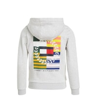 TOMMY HILFIGER TH KIDS Kapuzenjacke mit durchgehendem Rei&szlig;verschluss neues hellgrau meliert - Sweatshirts Kinder - 5