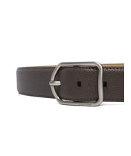 CALVIN KLEIN CLASSIC ROUND G&uuml;rtel aus geh&auml;mmertem Leder ck dunkelbraun - G&uuml;rtel - 2