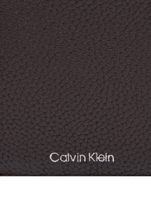 FOIL EMBOSS  Vertikale Lederbrieftasche ck dunkelbraun - Brieftaschen Herren