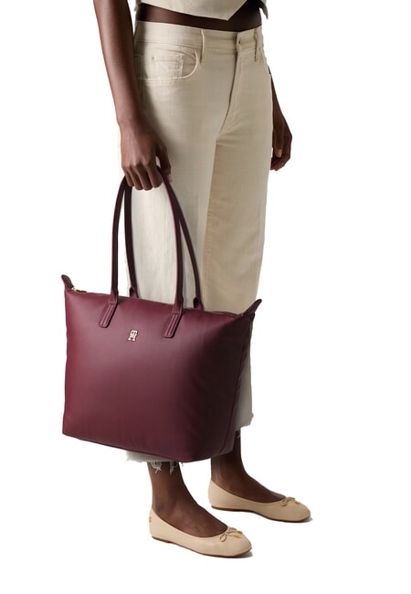 POPETTE SOFT Schulter-Einkaufstasche tiefes Rouge - Damentaschen