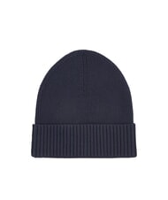 TOMMY HILFIGER TH FLAG Baumwoll-Beanie-M&uuml;tze mit Umschlag spaceblau/schwarz - M&uuml;tzen/H&uuml;te - 2