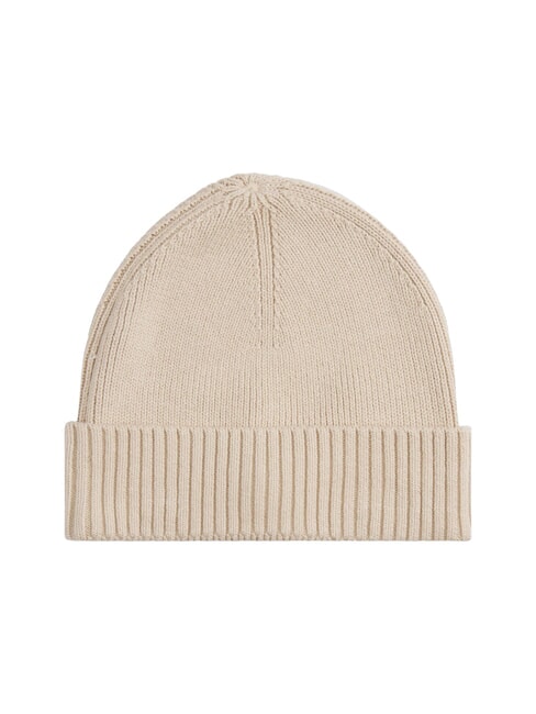 TH FLAG Baumwoll-Beanie-M&uuml;tze mit Umschlag klassisches beige - M&uuml;tzen/H&uuml;te