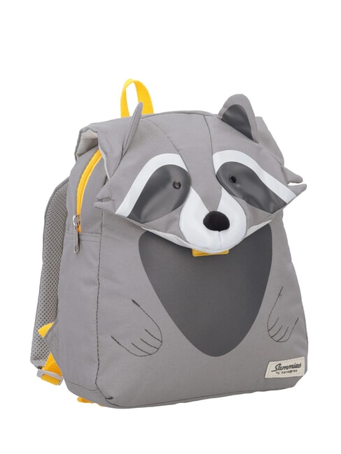 HAPPY SAMMIES ECO Raccoon Kinderrucksack Waschb&auml;r Remy - Rucks&auml;cke f&uuml;r Schule &amp; Freizeit
