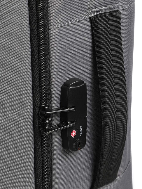 ROADED Gro&szlig;e Tasche mit Rollen Drifter grau - Halbharte Trolleys