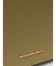 MANDARINA DUCK MELLOW Umh&auml;ngetasche aus Leder mit &Uuml;berschlag Aloe - Damentaschen - 3