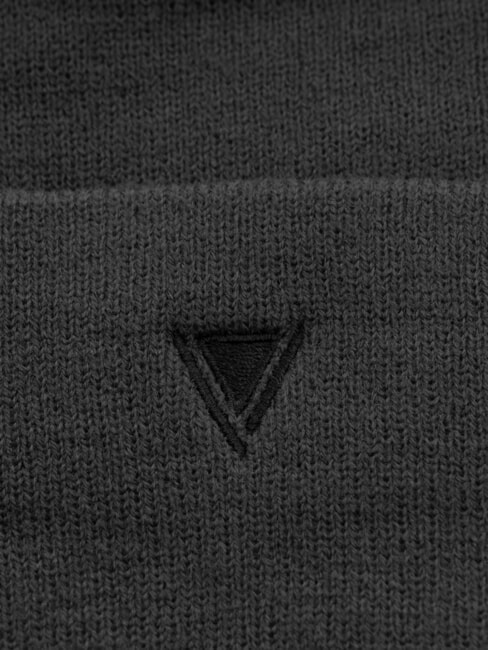 EVAN Beanie-M&uuml;tze mit gesticktem Logo SCHWARZ - M&uuml;tzen/H&uuml;te