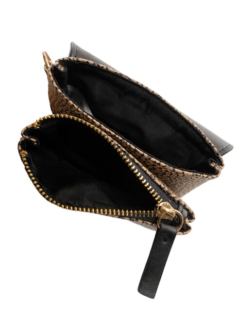 BRUNCH M&uuml;nzb&ouml;rse mit Karabiner natur op / schwarz - Brieftaschen Damen