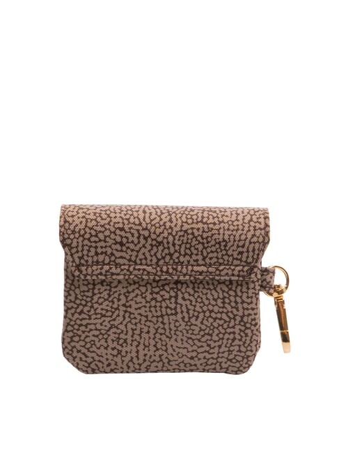 FLEXOS SOFT M&uuml;nzb&ouml;rse mit Karabiner natur op / schwarz - Brieftaschen Damen