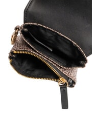 BORBONESE FLEXOS SOFT M&uuml;nzb&ouml;rse mit Karabiner natur op / schwarz - Brieftaschen Damen - 3