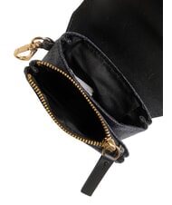 BORBONESE FLEXOS SOFT M&uuml;nzb&ouml;rse mit Karabiner Schwarz - Brieftaschen Damen - 3