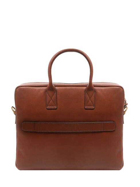 SERRISTORI 13" Laptop-Aktentasche aus Leder BRAUN - Arbeitstaschen