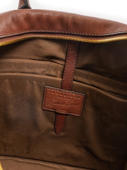 SERRISTORI 13" Laptop-Aktentasche aus Leder BRAUN - Arbeitstaschen