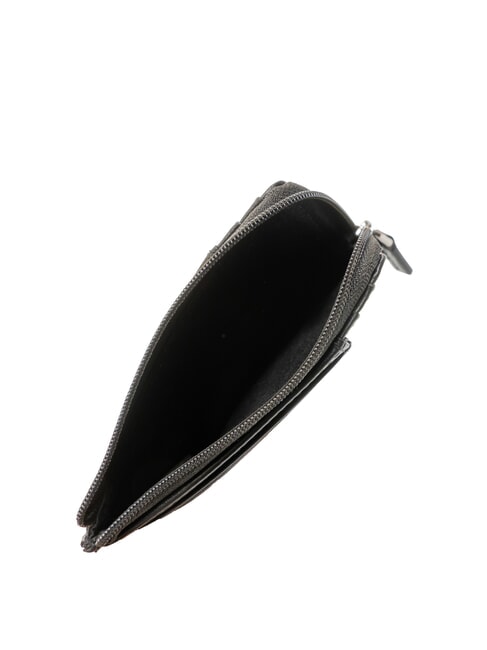 VACCHERECCIA Geldb&ouml;rse mit Rei&szlig;verschluss Schwarz - Brieftaschen Herren