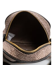 BORBONESE DOWNTOWN Kleine Umh&auml;ngetasche natur op / schwarz - Damentaschen - 5