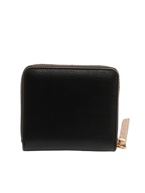 BIRDIE Kleine Lederbrieftasche mit Rundum-Rei&szlig;verschluss Schwarz - Brieftaschen Damen