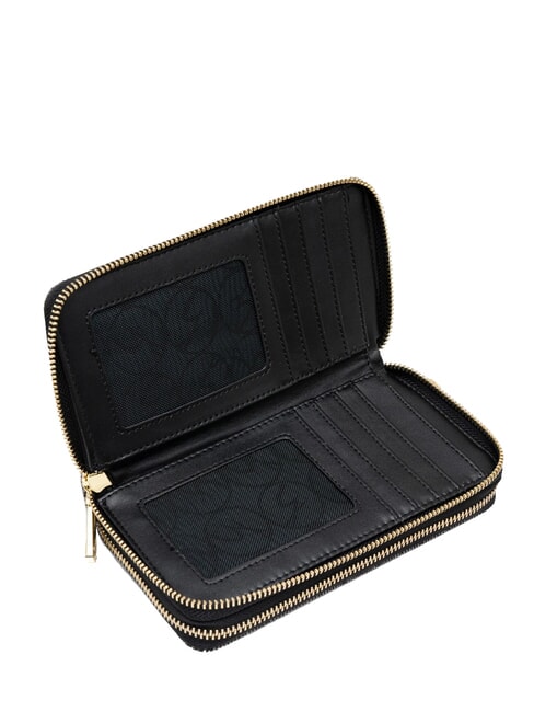 PLANETARIUM Gro&szlig;e Geldb&ouml;rse mit Doppelrei&szlig;verschluss monochrom hellgrau/schwarz - Brieftaschen Damen