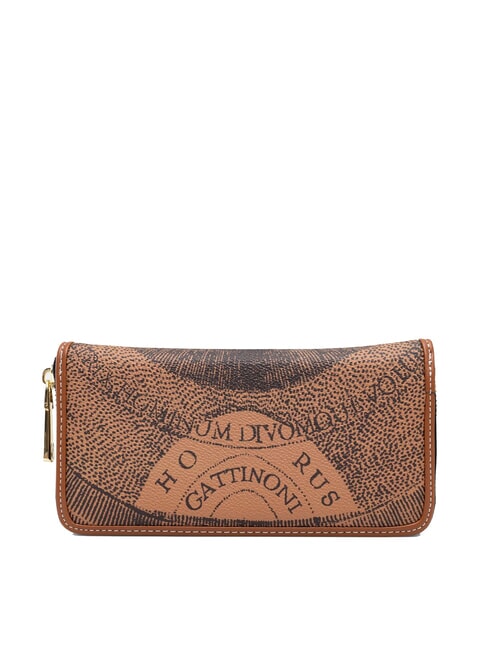 PLANETARIUM Gro&szlig;es Portemonnaie mit Rundum-Rei&szlig;verschluss einfarbig hellbraun - Brieftaschen Damen