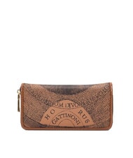 GATTINONI PLANETARIUM Gro&szlig;es Portemonnaie mit Rundum-Rei&szlig;verschluss einfarbig hellbraun - Brieftaschen Damen - 3