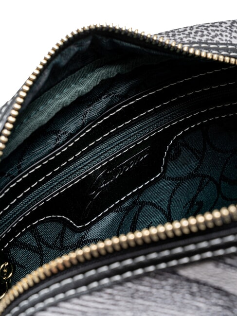 PLANETARIUM Umh&auml;ngetasche mit Tasche einfarbig schwarz/schwarz - Damentaschen