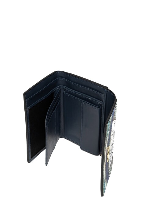 PLANETARIUM Mittelgro&szlig;e Geldb&ouml;rse mit Klappe Aquamarin/Marineblau - Brieftaschen Damen