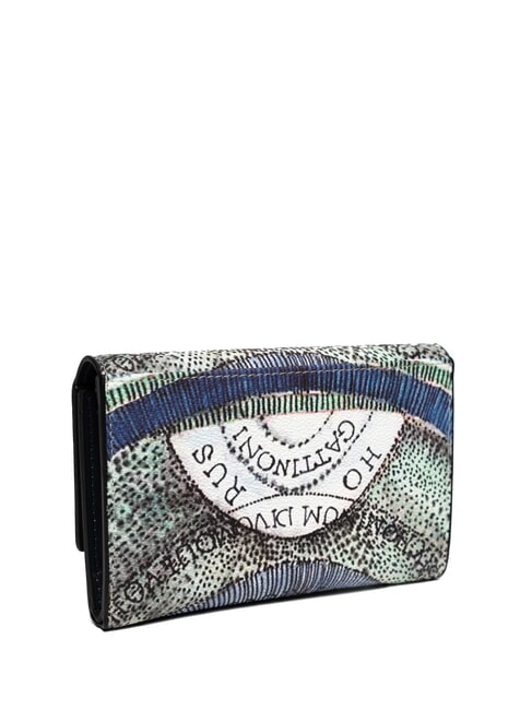 PLANETARIUM Mittelgro&szlig;e Geldb&ouml;rse mit Klappe Aquamarin/Marineblau - Brieftaschen Damen