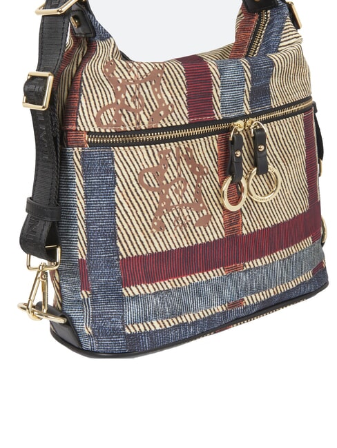 PLANETARIUM Rucksack/Umh&auml;ngetasche kariert/schwarz - Damentaschen