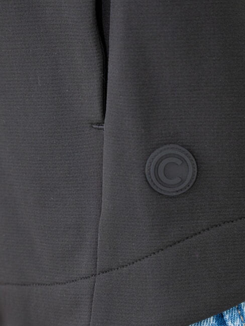 COMMUTER Damen-Sweatshirt mit Stehkragen und Rei&szlig;verschluss Schwarz - Sweatshirts Damen