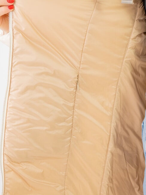 DELUXE Lange wendbare Daunenjacke mit Kapuze Weihrauch-Arizona - Daunenjacken f&uuml;r Damen