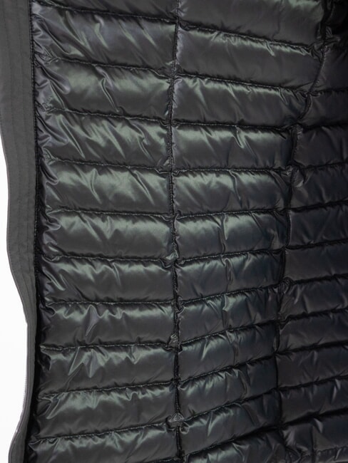 PURENESS Lange Daunenjacke mit Kapuze Schwarz - Daunenjacken f&uuml;r Damen