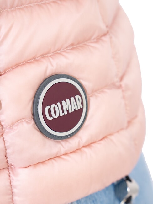 DELUXE Wattierte Weste mit hohem Kragen Milchshake - Damenweste