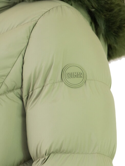 CAPTION Lange Damen-Daunenjacke mit Kapuze Dreck - Daunenjacken f&uuml;r Damen