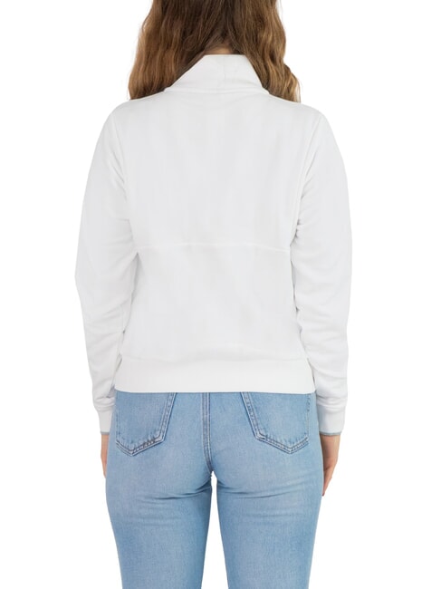 CONNECTIVE Sweatshirt mit durchgehendem Rei&szlig;verschluss und Stehkragen Wei&szlig; - Sweatshirts Damen
