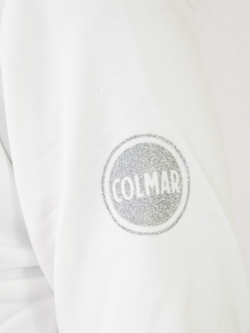 CONNECTIVE Sweatshirt mit durchgehendem Rei&szlig;verschluss und Stehkragen Wei&szlig; - Sweatshirts Damen