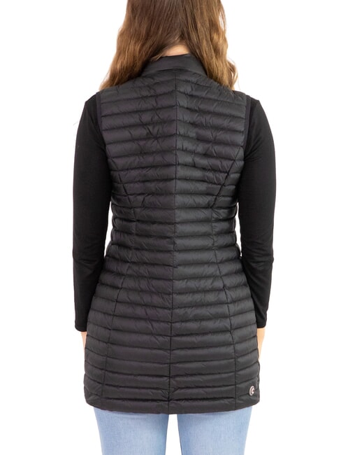 PUNKY Lange, leichte, &auml;rmellose Weste Schwarz - Damenweste