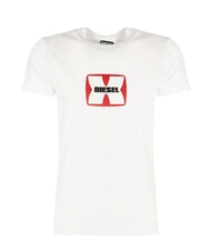 DIESEL T-DIEGOR Baumwoll-T-Shirt Wei&szlig; - Herren-T-Shirts - 3