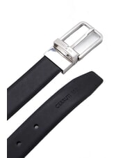 CERRUTI DOUBLE Wendbarer und k&uuml;rzbarer Lederg&uuml;rtel schwarz/dunkelbraun - G&uuml;rtel - 4