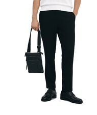 CERRUTI MADDOX Flache Ledertasche mit mehreren Taschen Schwarz - Umh&auml;ngetaschen Herren - 5
