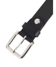 CERRUTI LOGO EMBOSSED K&uuml;rzbarer Lederg&uuml;rtel Schwarz - G&uuml;rtel - 2