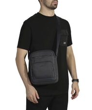 CERRUTI MADDOX Ledertasche mit mehreren Taschen Blau - Umh&auml;ngetaschen Herren - 5