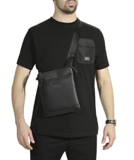 CERRUTI JAKE Flache Ledertasche Schwarz - Umh&auml;ngetaschen Herren - 4