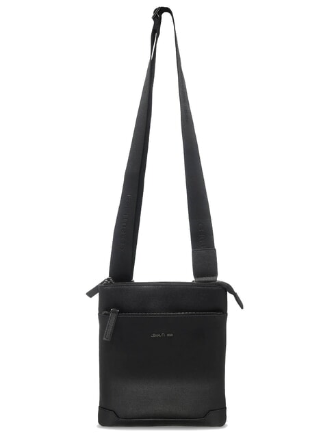 JAKE Flache Ledertasche Schwarz - Umh&auml;ngetaschen Herren