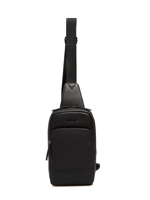 SCOTT Ledertasche mit Tasche Schwarz - Umh&auml;ngetaschen Herren